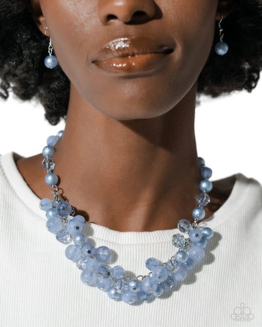 Pearl Pandora - Blue - Paparazzi Necklace Image