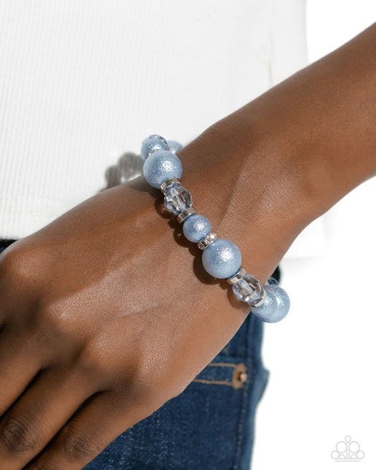 Pearl Protagonist - Blue - Paparazzi Bracelet Image