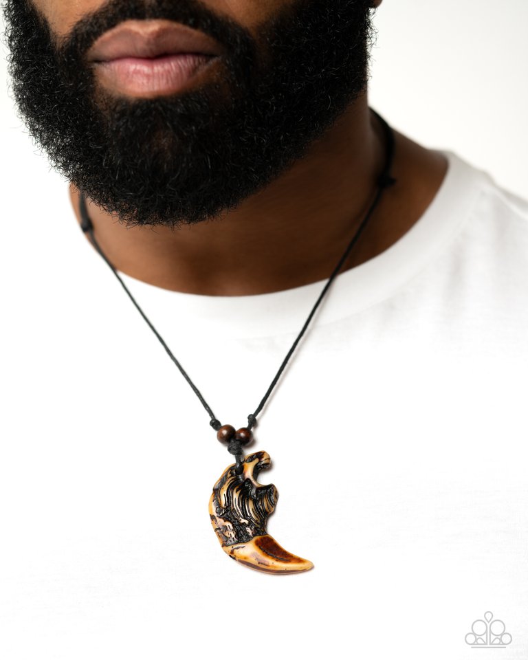 Lion Legend - Black - Paparazzi Necklace Image