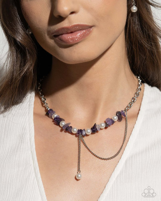 Nostalgically Noble - Purple - Paparazzi Necklace Image