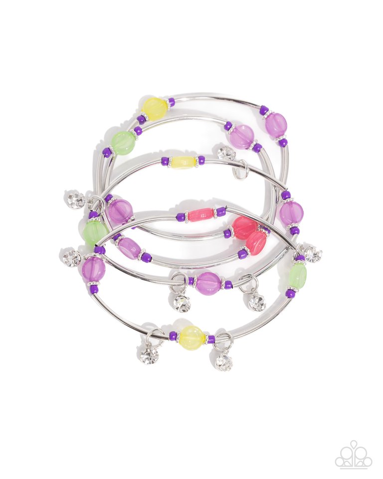 Scattered Sheen - Purple - Paparazzi Bracelet Image