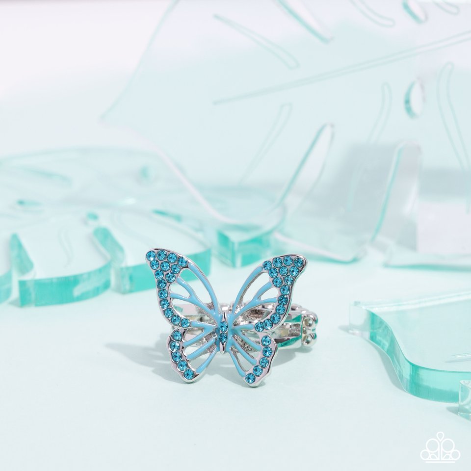 Aerial Aesthetic - Blue - Paparazzi Ring Image