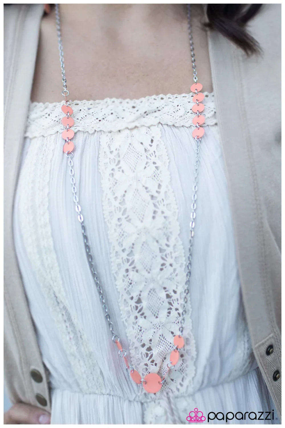 Paparazzi Necklace ~ Night at the Disco - Orange