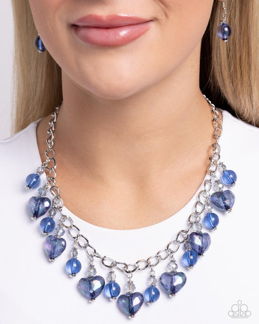 The Best HEART - Blue - Paparazzi Necklace Image