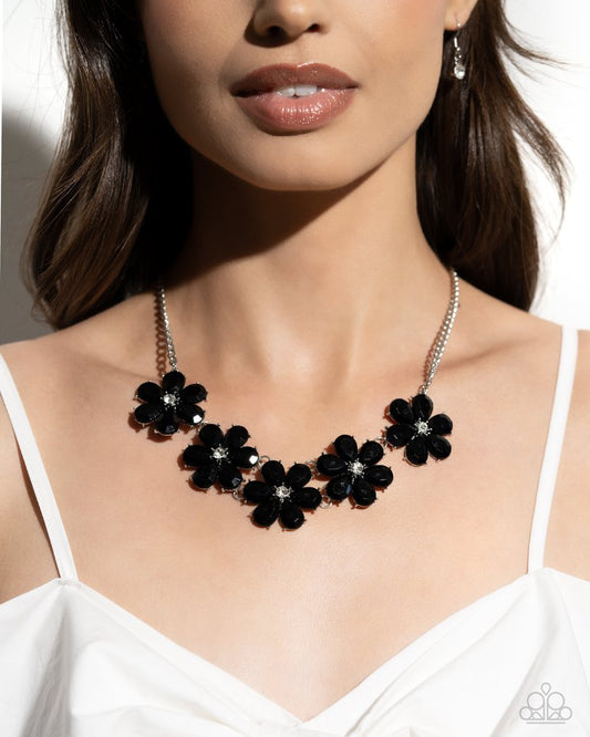 Floral Fun - Black - Paparazzi Necklace Image