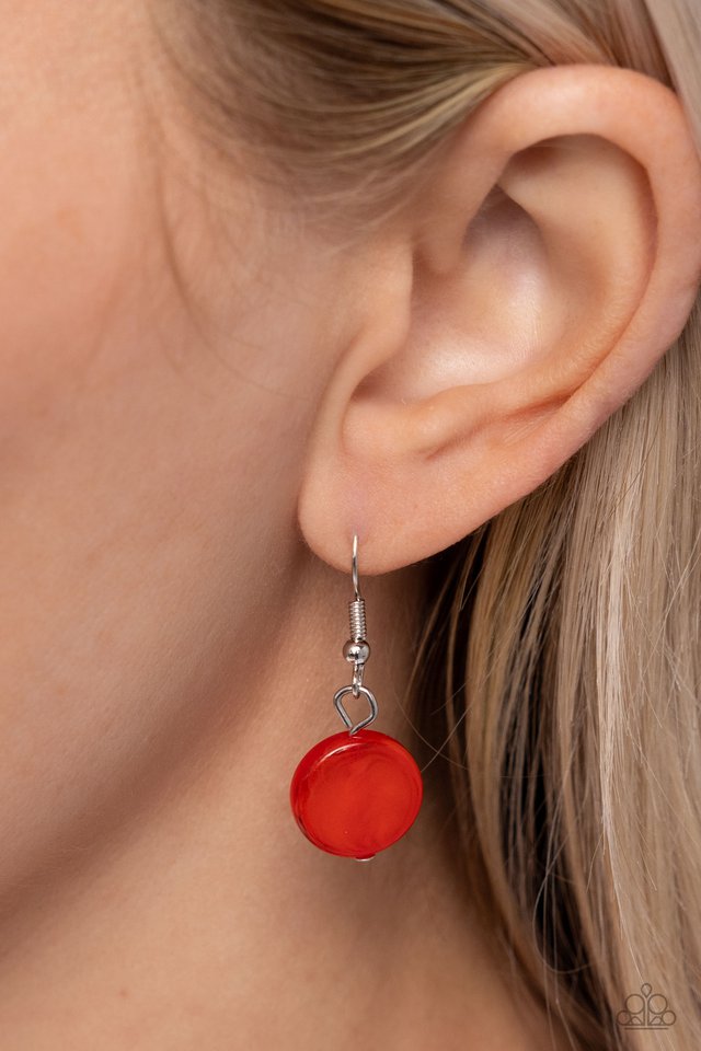 Bright Backdrop - Red - Paparazzi Necklace Image