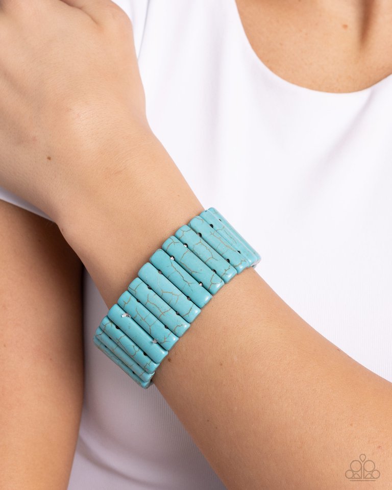 Southern Standing - Blue - Paparazzi Bracelet Image