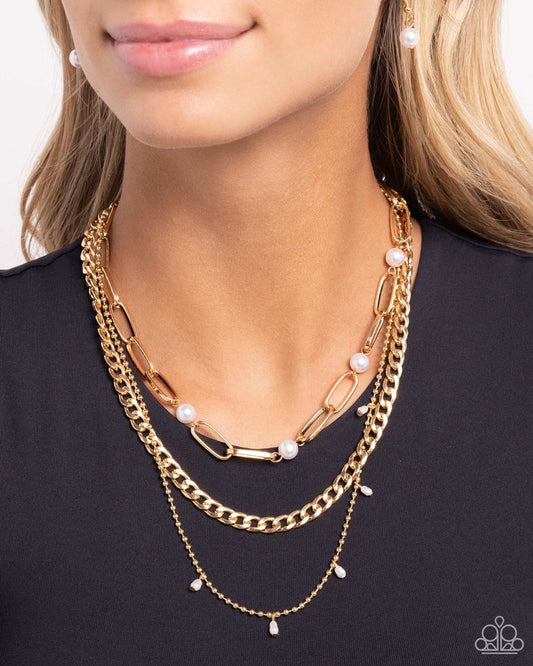 Presidential Passion - Gold - Paparazzi Necklace Image