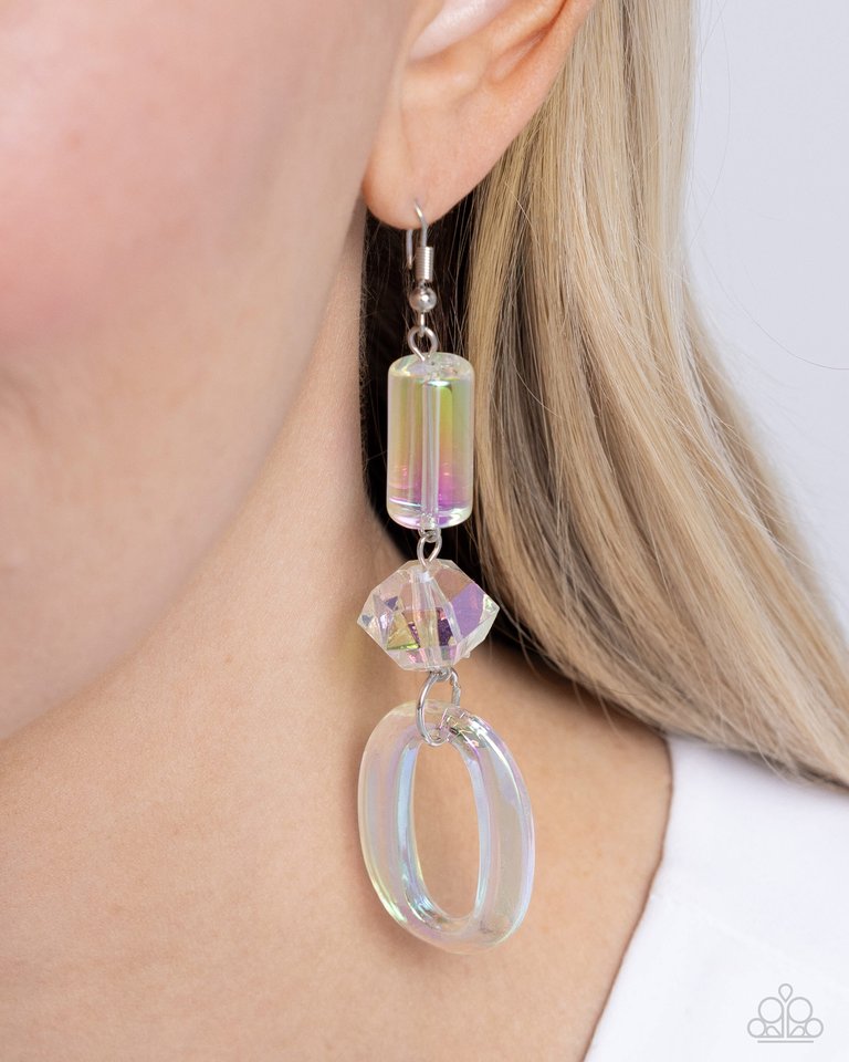 Iridescent Infatuation - Multi - Paparazzi Earring Image