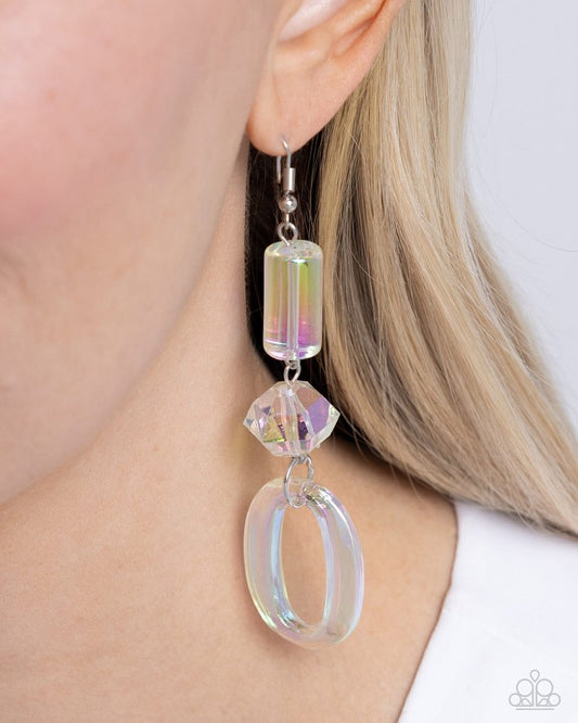 Iridescent Infatuation - Multi - Paparazzi Earring Image
