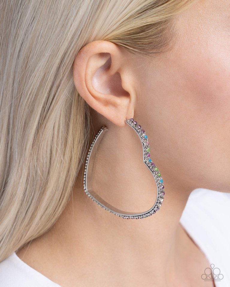 Halftime Hearts - Multi - Paparazzi Earring Image