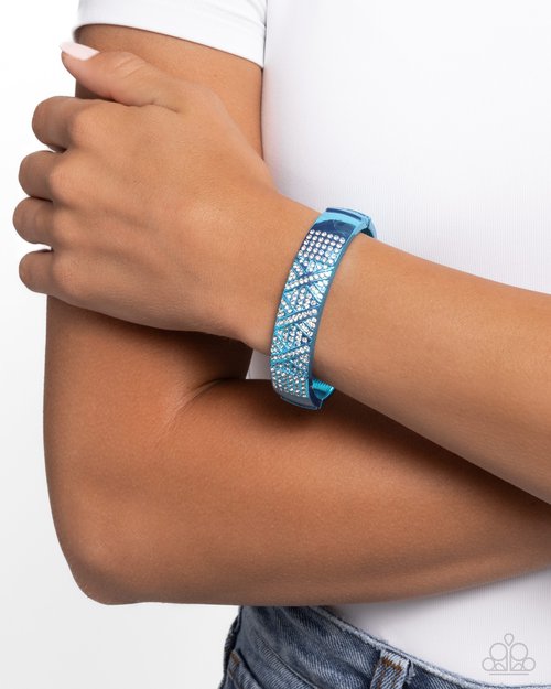 Refulgent Rebel - Blue - Paparazzi Bracelet Image