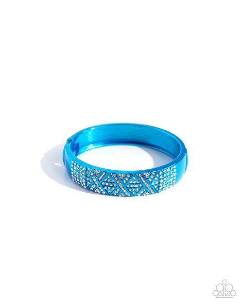 Refulgent Rebel - Blue - Paparazzi Bracelet Image