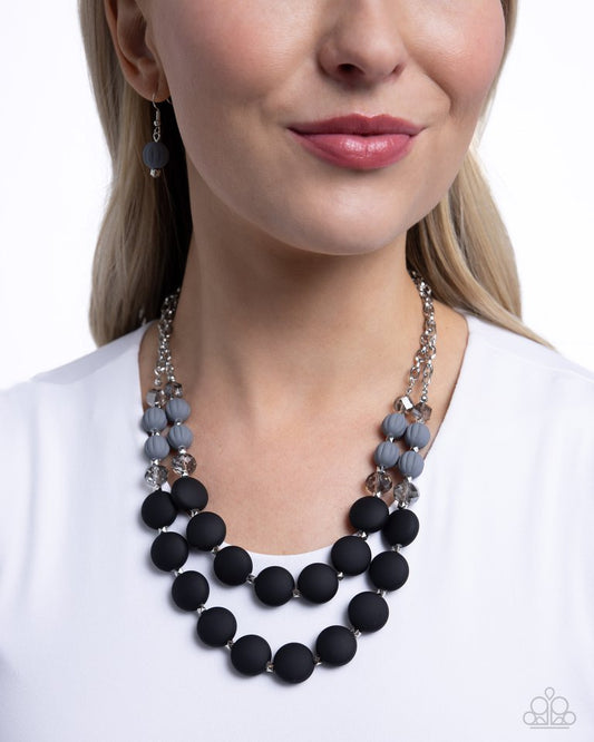 Whimsically Wealthy - Black - Paparazzi Necklace Image
