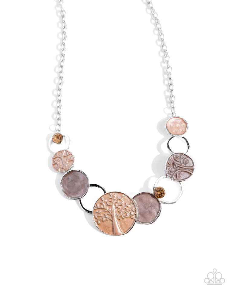 Forest Fling - Brown - Paparazzi Necklace Image