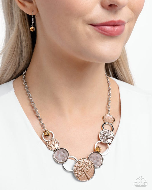 Forest Fling - Brown - Paparazzi Necklace Image