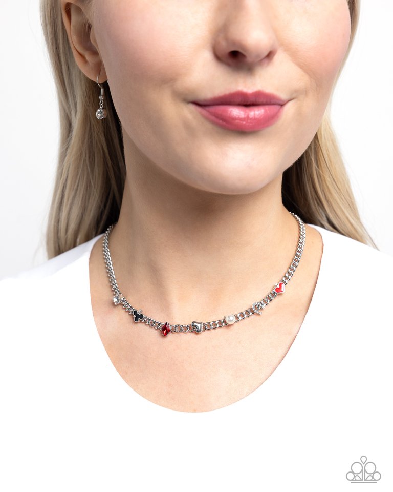 Vegas Vault - Red - Paparazzi Necklace Image