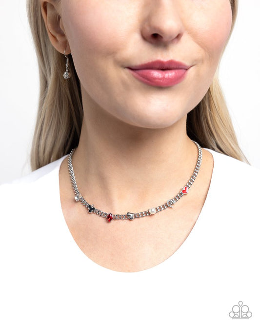 Vegas Vault - Red - Paparazzi Necklace Image