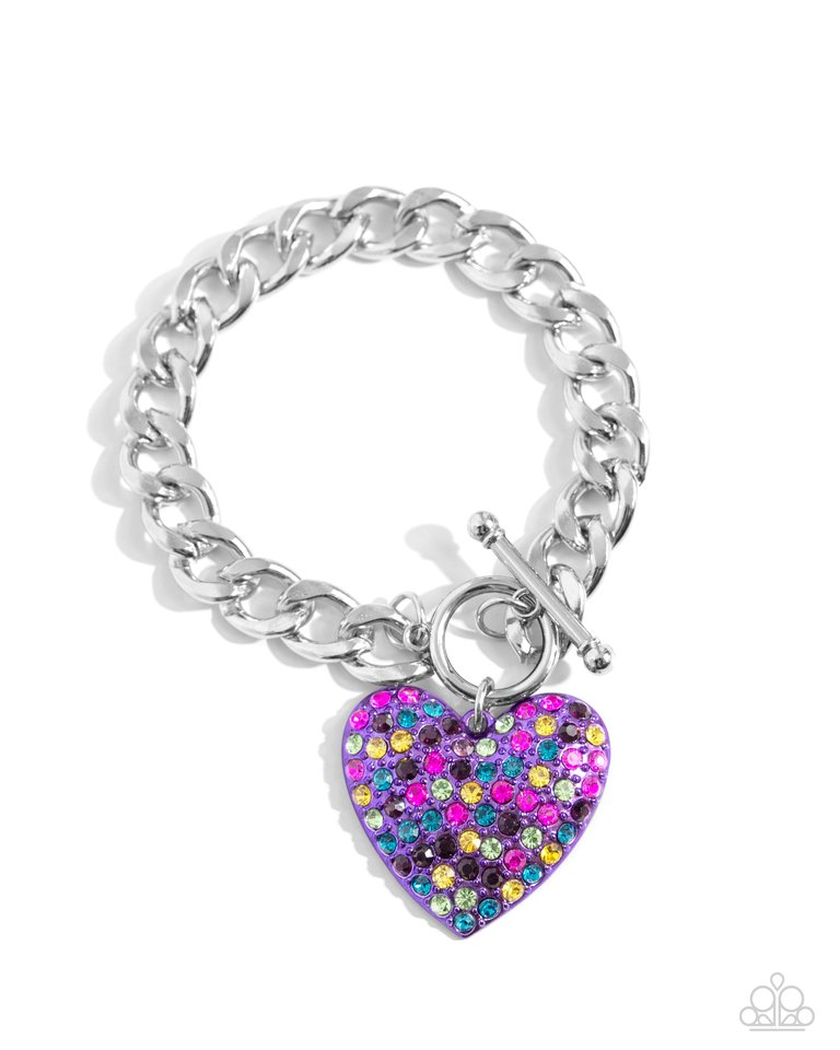 Enamored Elegance - Purple - Paparazzi Bracelet Image