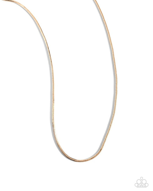 Coiled Captain - Gold - Paparazzi Necklace Image