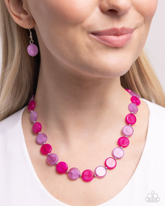 Bright Backdrop - Purple - Paparazzi Necklace Image