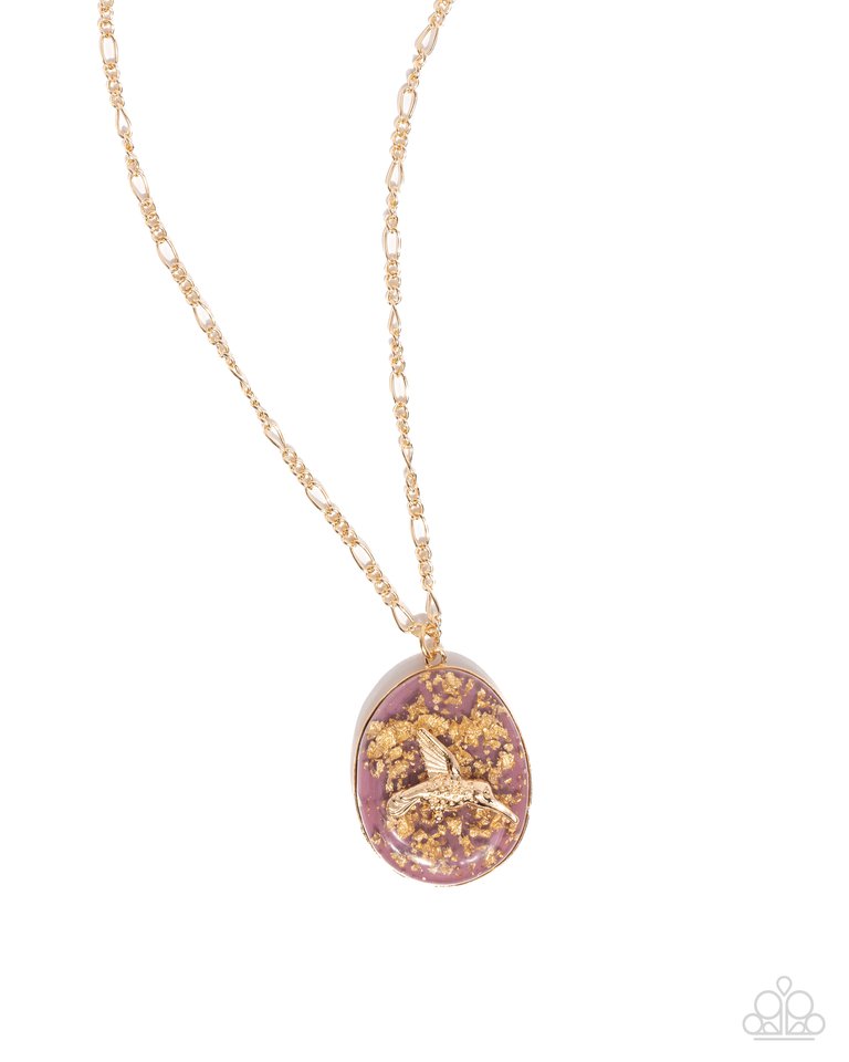 Hummingbird Haute - Purple - Paparazzi Necklace Image