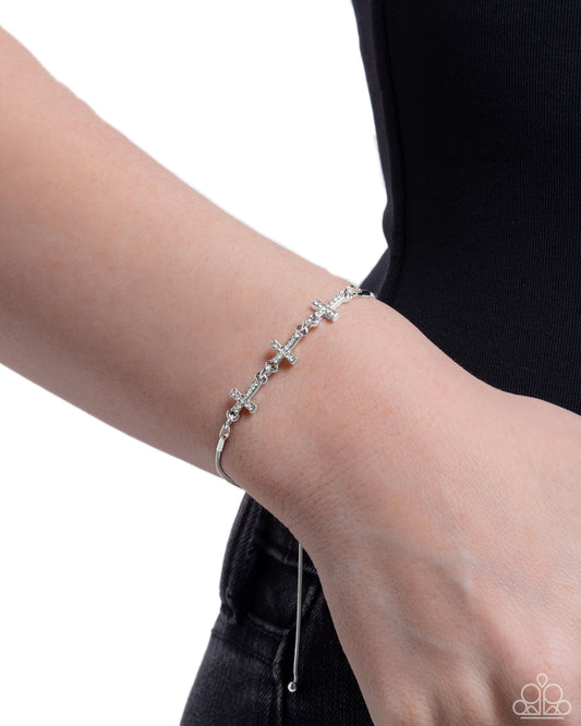 Holy Order - White - Paparazzi Bracelet Image