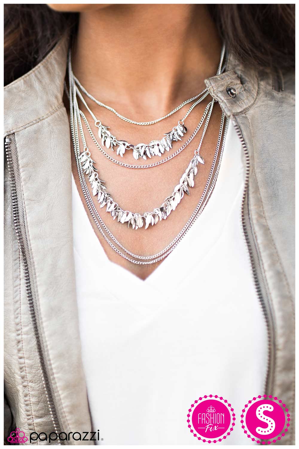 Paparazzi Necklace ~ A Craving for Chaos  - Silver