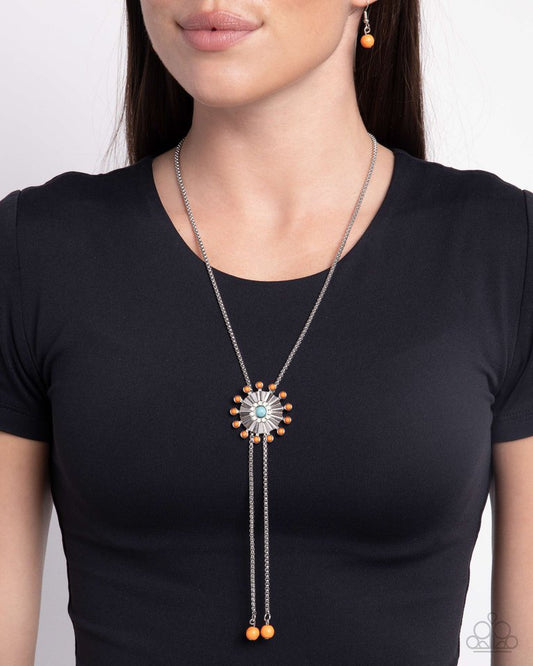 Desert Dalliance - Orange - Paparazzi Necklace Image