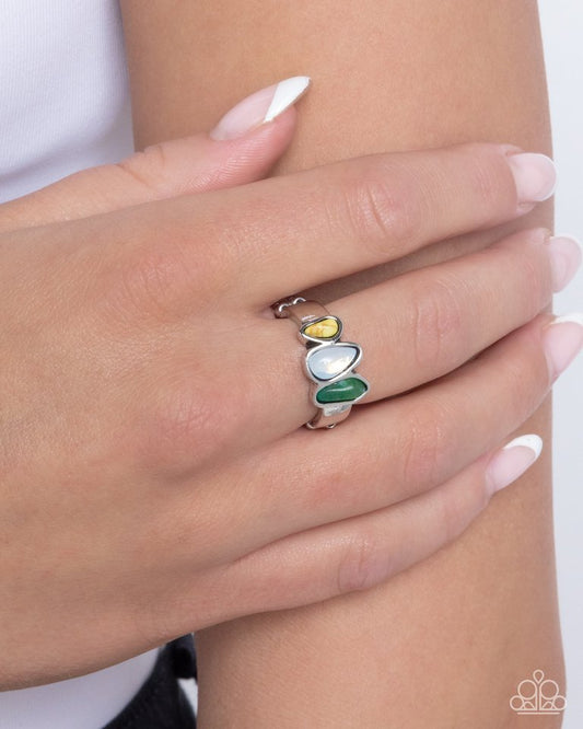 Colored Character - Yellow - Paparazzi Ring Image