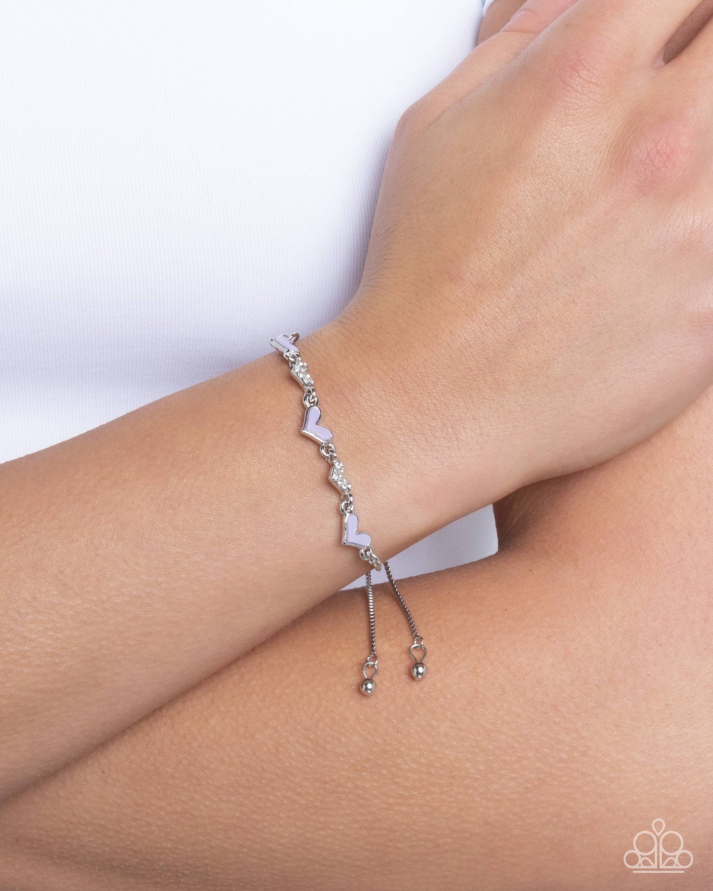 Heart-struck Hype - Purple - Paparazzi Bracelet Image