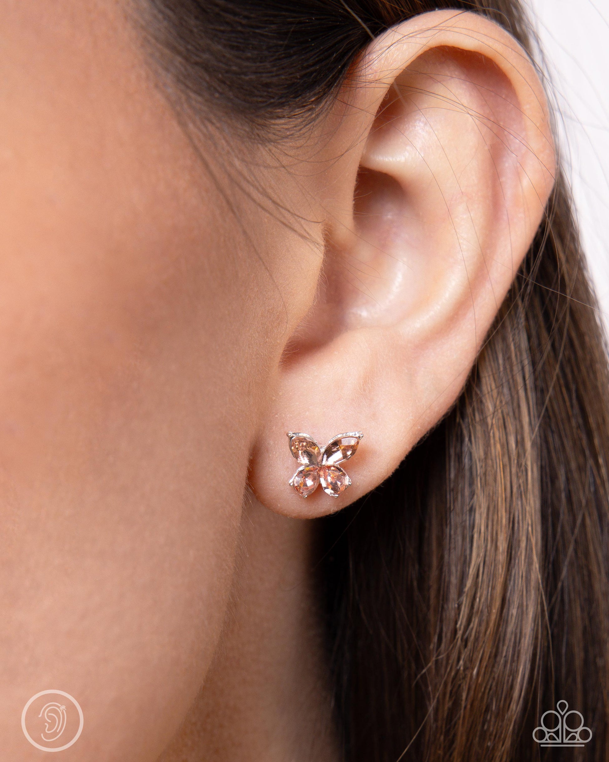 Threaded Travel - Orange - Paparazzi Earring Image