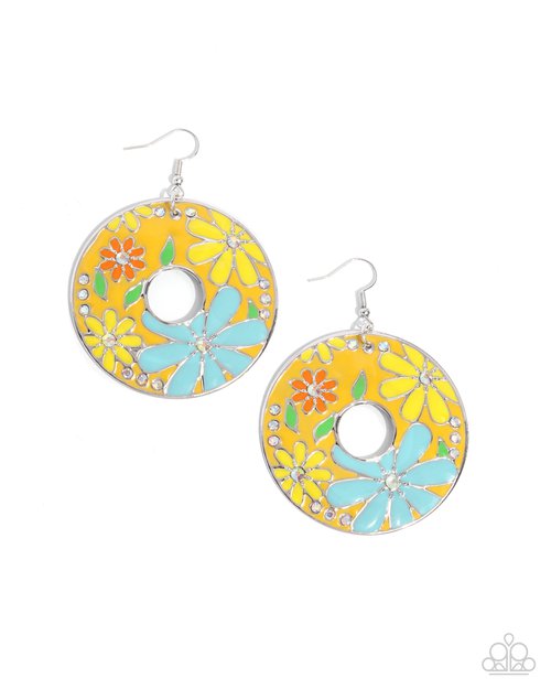 Embroidered Elegance - Paparazzi Earring Image