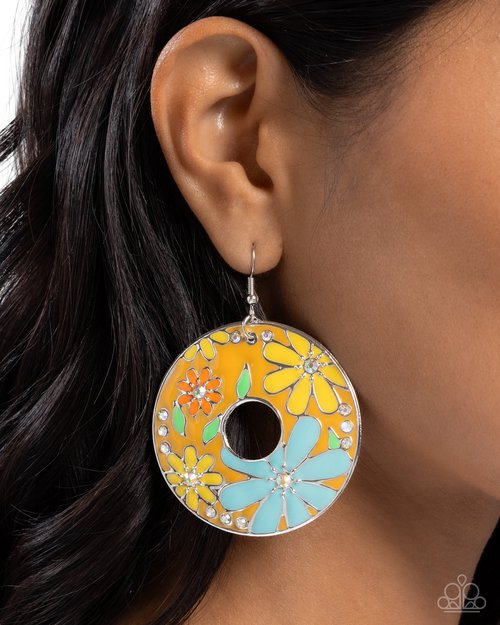 Embroidered Elegance - Paparazzi Earring Image