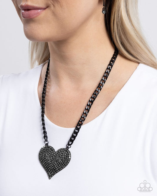 Affectionate Action - Black - Paparazzi Necklace Image