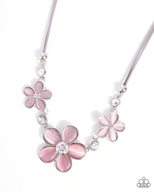 Cats Eye Calm - Pink - Paparazzi Necklace Image