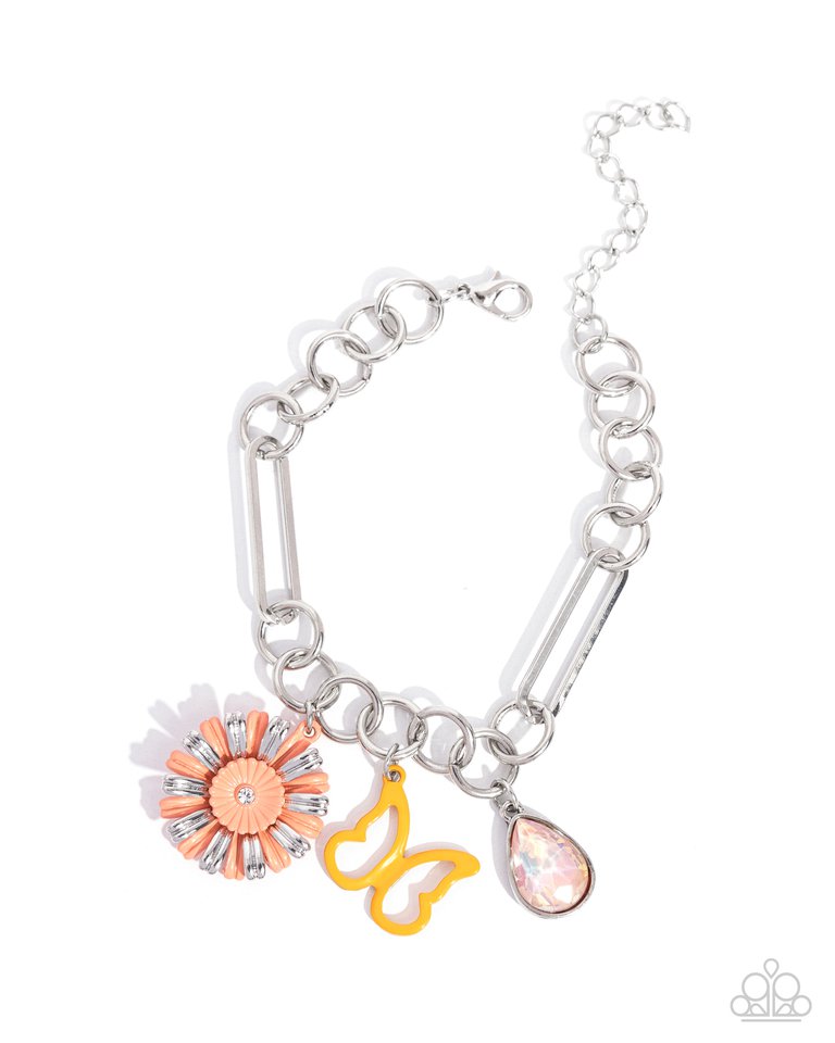 Aerial Accomplishment - Orange - Paparazzi Bracelet Image