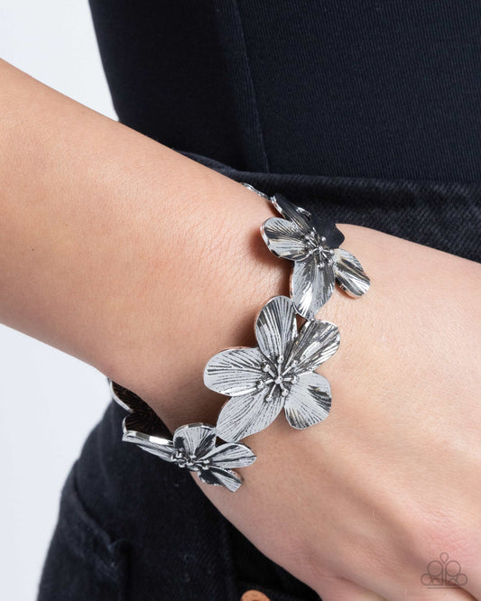 Whimsical Worth - Silver - Paparazzi Bracelet Image
