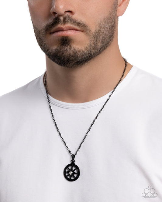 Natural Navigator - Black - Paparazzi Necklace Image