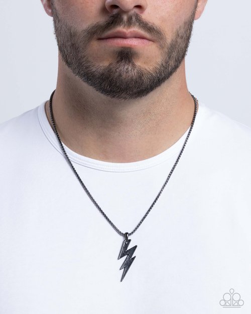 Electric Encore - Black - Paparazzi Necklace Image