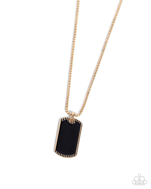 Admirable Alignment - Gold - Paparazzi Necklace Image