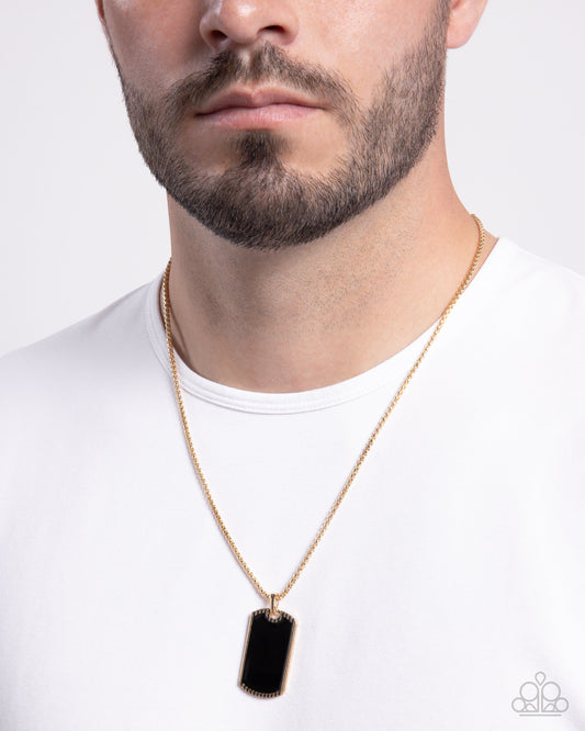 Admirable Alignment - Gold - Paparazzi Necklace Image
