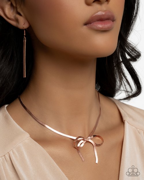 Ladylike Legato - Copper - Paparazzi Necklace Image