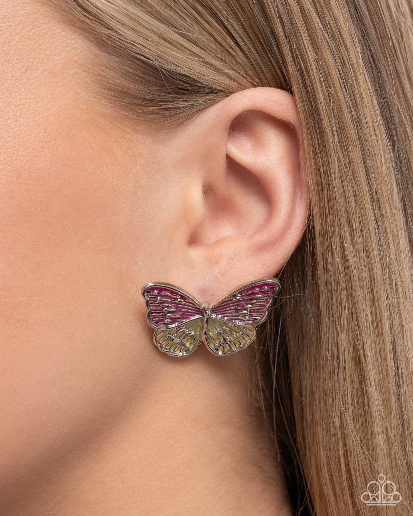 Aerial Appreciation - Pink - Paparazzi Earring Image