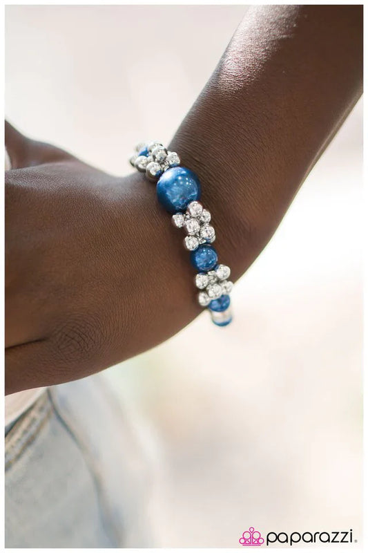 Paparazzi Bracelet ~ Arm Candy - Blue