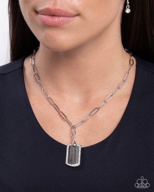 Simple Street - White - Paparazzi Necklace Image