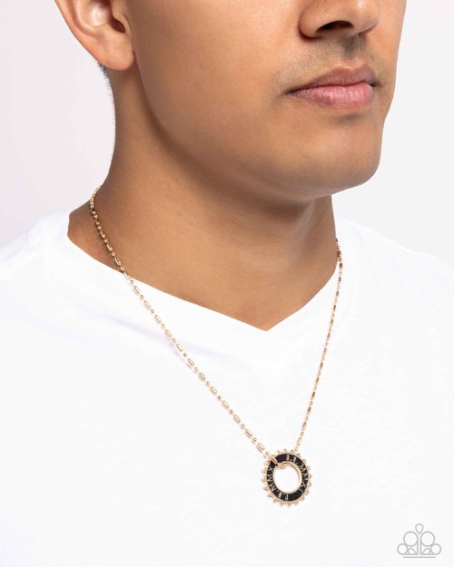 Second Gear - Gold - Paparazzi Necklace Image