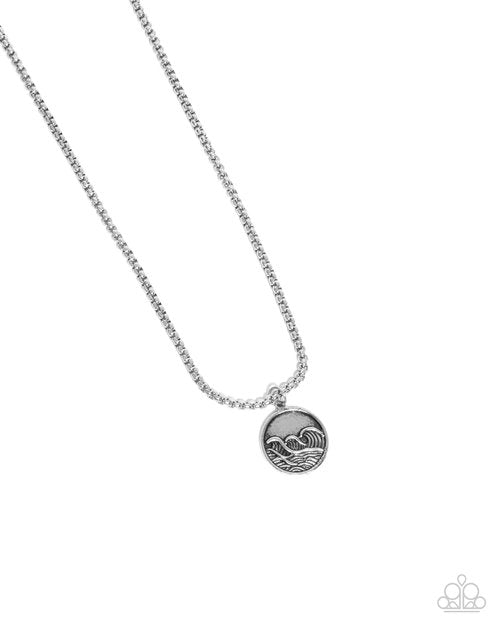 Wave Warrior - Silver - Paparazzi Necklace Image