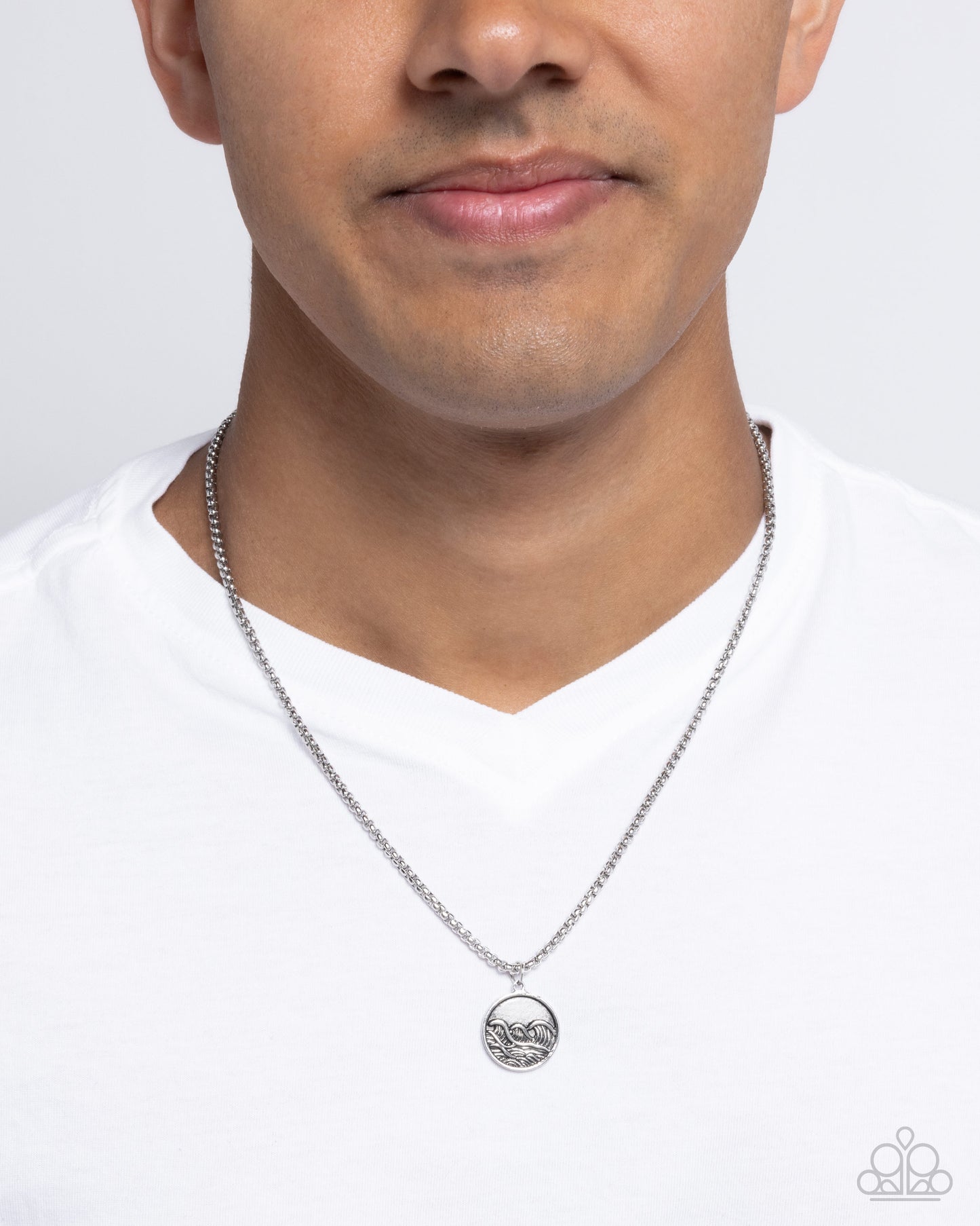 Wave Warrior - Silver - Paparazzi Necklace Image