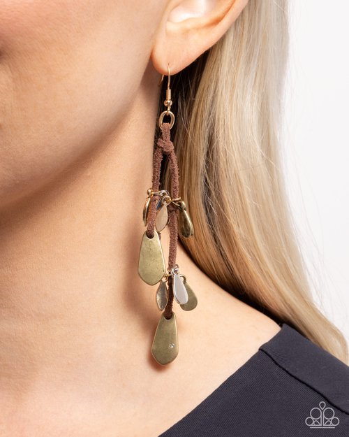 Sunset Suede - Paparazzi Earring Image